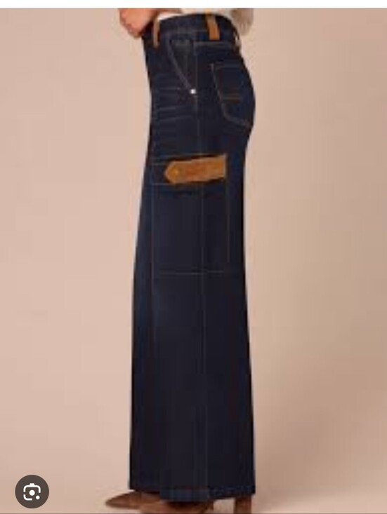 Democracy Denim - DEMOCRACY AB SOLOUTIONS SKYRISE CORDUROY CONTRAST WIDE LEGS SZ 16.
